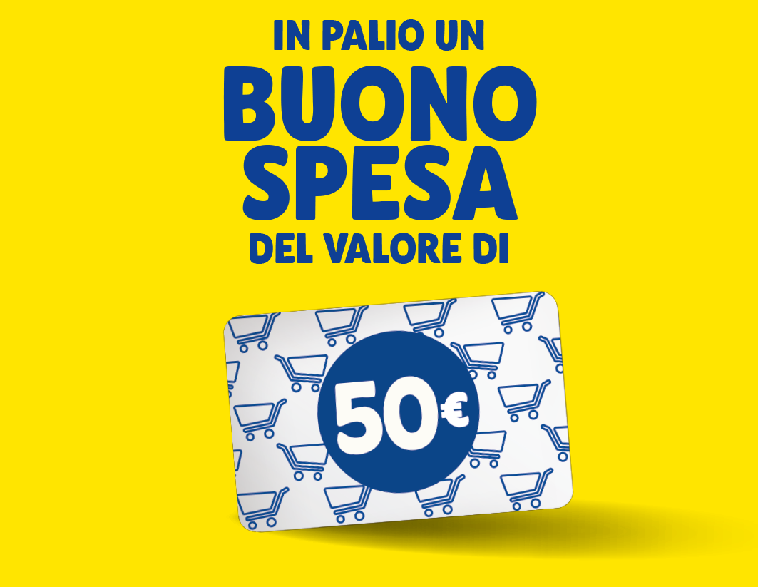 in palio un buono spesa del valore di 50 euro