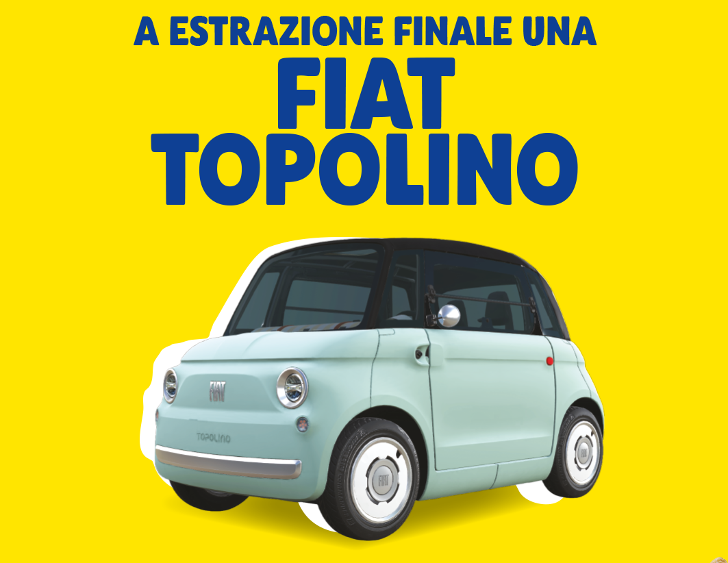 in palio ad estrazione finale una fiat topolino
